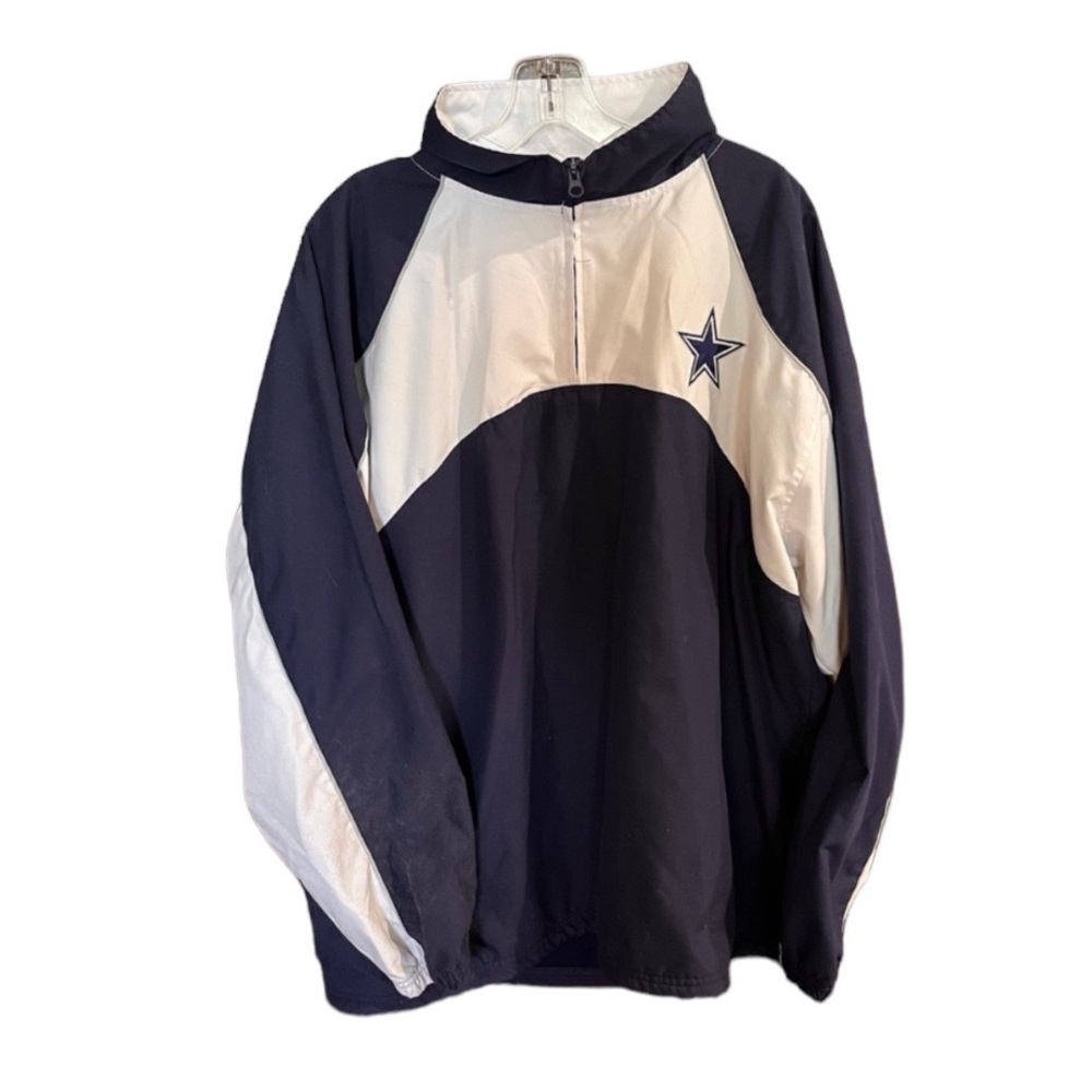 Dallas Cowboys Football NFL Pullover Quarter Zip Jacket Athletic